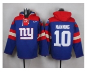 Nike New York Giants #10 Eli Manning Royal Blue Player Pullover NFL Hoodie