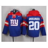 Nike New York Giants #20 Prince Amukamara Royal Blue Player Pullover NFL Hoodie