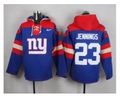 Nike New York Giants #23 Rashad Jennings Royal Blue Player Pullover NFL Hoodie