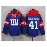 Nike New York Giants #41 Dominique Rodgers-Cromartie Royal Blue Player Pullover NFL Hoodie