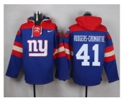 Nike New York Giants #41 Dominique Rodgers-Cromartie Royal Blue Player Pullover NFL Hoodie