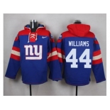 Nike New York Giants #44 Andre Williams Royal Blue Player Pullover NFL Hoodie