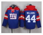 Nike New York Giants #44 Andre Williams Royal Blue Player Pullover NFL Hoodie