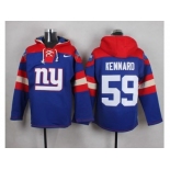 Nike New York Giants #59 Devon Kennard Royal Blue Player Pullover NFL Hoodie