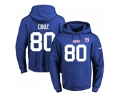 Nike New York Giants #80 Victor Cruz Royal Blue Name & Number Pullover NFL Hoodie