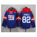 Nike New York Giants #82 Rueben Randle Royal Blue Player Pullover NFL Hoodie