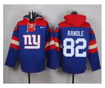 Nike New York Giants #82 Rueben Randle Royal Blue Player Pullover NFL Hoodie