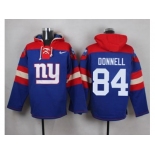 Nike New York Giants #84 Larry Donnell Royal Blue Player Pullover NFL Hoodie