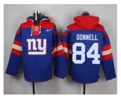 Nike New York Giants #84 Larry Donnell Royal Blue Player Pullover NFL Hoodie