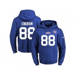 Nike New York Giants #88 Evan Engram Royal Blue Name & Number Pullover NFL Hoodie