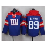 Nike New York Giants #89 Mark Bavaro Royal Blue Player Pullover NFL Hoodie