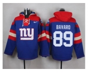 Nike New York Giants #89 Mark Bavaro Royal Blue Player Pullover NFL Hoodie