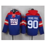 Nike New York Giants #90 Jason Pierre-Paul Royal Blue Player Pullover NFL Hoodie