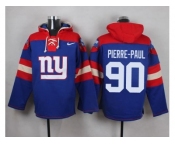 Nike New York Giants #90 Jason Pierre-Paul Royal Blue Player Pullover NFL Hoodie