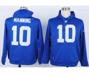 nike nfl jerseys new york giants #10 eli manning blue[pullover hooded sweatshirt]