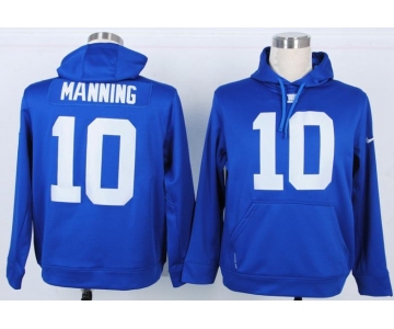 nike nfl jerseys new york giants #10 eli manning blue[pullover hooded sweatshirt]