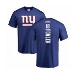 Football New York Giants #18 Bennie Fowler Royal Blue Backer T-Shirt