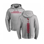 Football Arizona Cardinals #1 Kyler Murray Ash Backer Pullover Hoodie