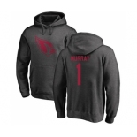 Football Arizona Cardinals #1 Kyler Murray Ash One Color Pullover Hoodie