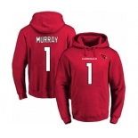 Football Men's Arizona Cardinals #1 Kyler Murray Red Name & Number Pullover Hoodie