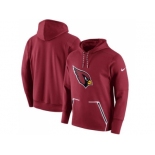 Men Arizona Cardinals Nike Cardinal Champ Drive Vapor Speed Pullover Hoodie