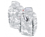 Men's Arizona Cardinals 2024 Arctic Camo Salute To Service Club Fleece Pullover Stitched Hoodie