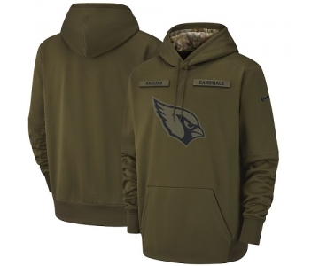 NFL Men's Arizona Cardinals Nike Olive Salute to Service Pullover Hoodie