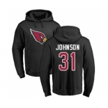 NFL Nike Arizona Cardinals #31 David Johnson Black Name & Number Logo Pullover Hoodie