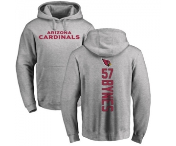 NFL Nike Arizona Cardinals #57 Josh Bynes Ash Backer Pullover Hoodie