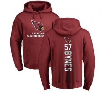 NFL Nike Arizona Cardinals #57 Josh Bynes Maroon Backer Pullover Hoodie