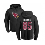 NFL Nike Arizona Cardinals #85 Gabe Holmes Black Name & Number Logo Pullover Hoodie