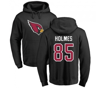 NFL Nike Arizona Cardinals #85 Gabe Holmes Black Name & Number Logo Pullover Hoodie