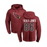 NFL Nike Arizona Cardinals #86 Ricky Seals-Jones Maroon Name & Number Logo Pullover Hoodie