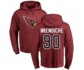 NFL Nike Arizona Cardinals #90 Robert Nkemdiche Maroon Name & Number Logo Pullover Hoodie