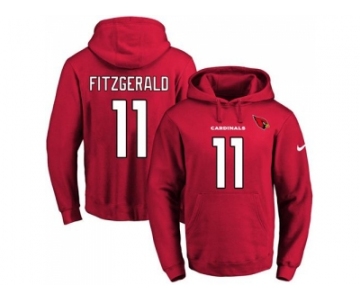 Nike Arizona Cardinals #11 Larry Fitzgerald Red Name & Number Pullover NFL Hoodie