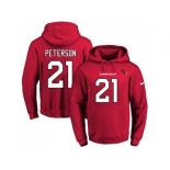 Nike Arizona Cardinals #21 Patrick Peterson Red Name & Number Pullover NFL Hoodie