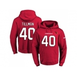 Nike Arizona Cardinals #40 Pat Tillman Red Name & Number Pullover NFL Hoodie