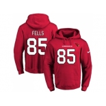 Nike Arizona Cardinals #85 Darren Fells Red Name & Number Pullover NFL Hoodie