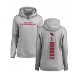 Football Women's Arizona Cardinals #1 Kyler Murray Ash Backer Pullover Hoodie