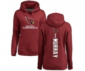 Football Women's Arizona Cardinals #1 Kyler Murray Maroon Backer Pullover Hoodie