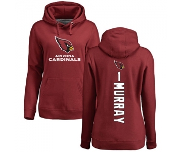 Football Women's Arizona Cardinals #1 Kyler Murray Maroon Backer Pullover Hoodie