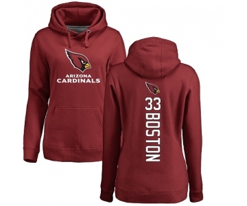 NFL Women's Nike Arizona Cardinals #33 Tre Boston Maroon Backer Pullover Hoodie