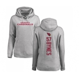 NFL Women's Nike Arizona Cardinals #57 Josh Bynes Ash Backer Pullover Hoodie