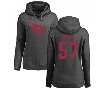 NFL Women's Nike Arizona Cardinals #57 Josh Bynes Ash One Color Pullover Hoodie