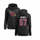 NFL Women's Nike Arizona Cardinals #57 Josh Bynes Black Name & Number Logo Pullover Hoodie