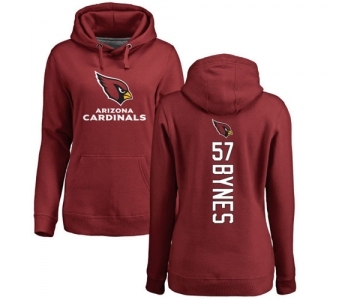 NFL Women's Nike Arizona Cardinals #57 Josh Bynes Maroon Backer Pullover Hoodie