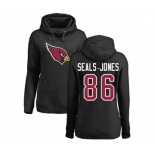 NFL Women's Nike Arizona Cardinals #86 Ricky Seals-Jones Black Name & Number Logo Pullover Hoodie