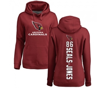 NFL Women's Nike Arizona Cardinals #86 Ricky Seals-Jones Maroon Backer Pullover Hoodie