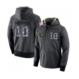 Football Men's San Francisco 49ers #10 Jimmy Garoppolo Stitched Black Anthracite Salute to Service Player Performance Hoodie