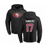 Football San Francisco 49ers #17 Emmanuel Sanders Black Name & Number Logo Pullover Hoodie